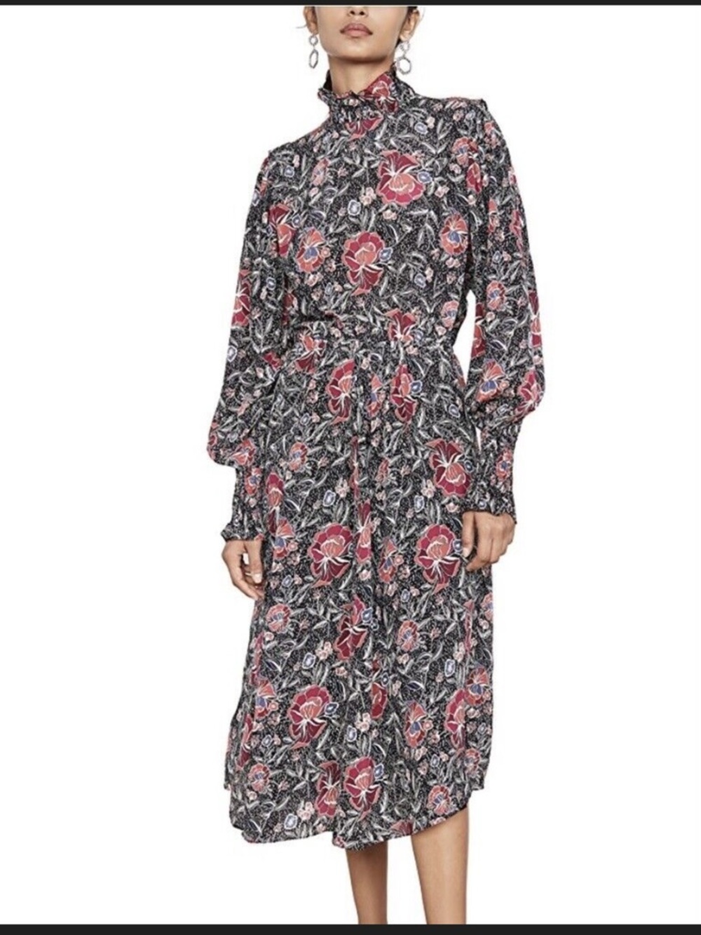 Isabel Marant Etoile Silk Floral Midi Dress